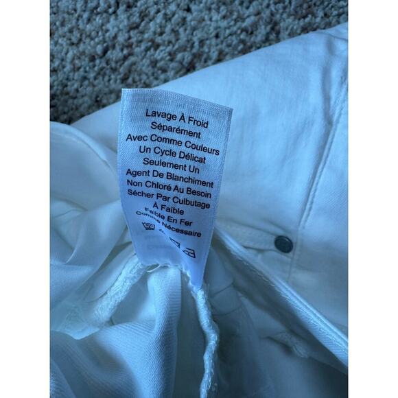 Coldwater Creek size women's 20W, slightly cropped, stretchy; White denim Jeans - Picture 9 of 10